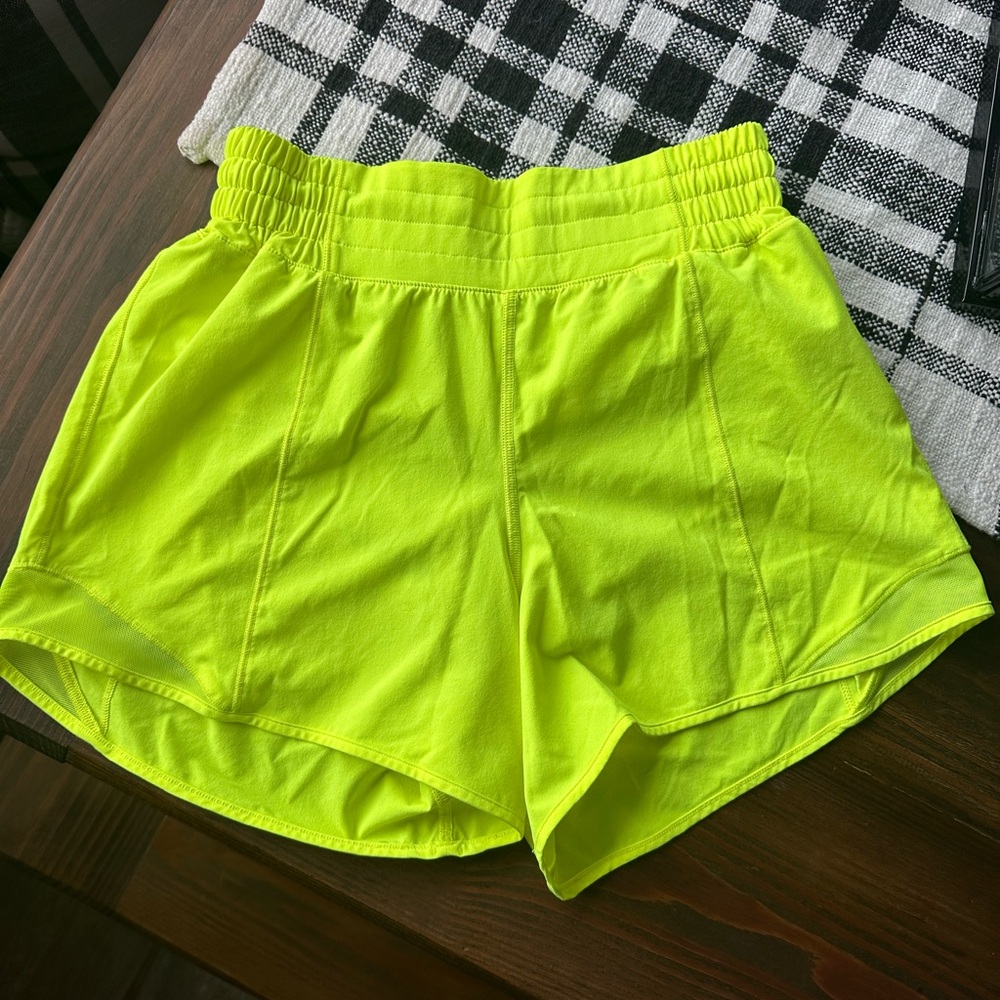 Lululemon Athletica Bright Lime Green Athletic Shorts